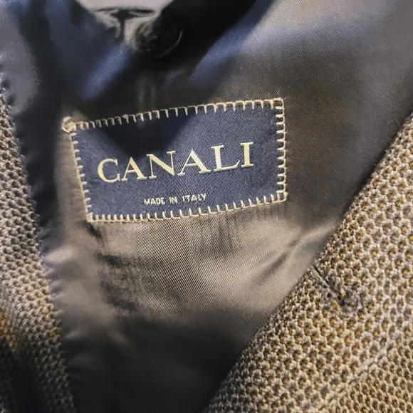 Canali 54R (44R US) Brown Wool Mens Blazer - Picture 6 of 6